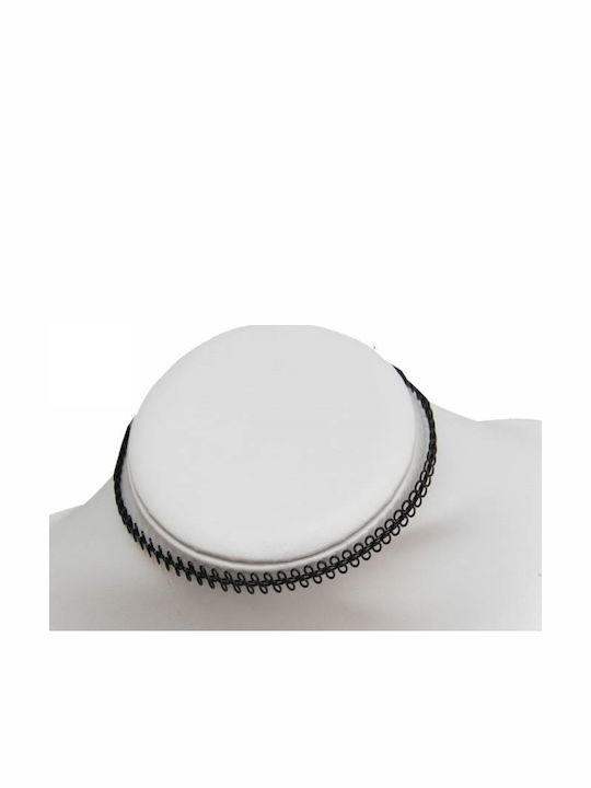 Handmade Choker Metal Black Tatu Moyo 1012-662m