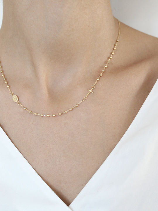 Vergoldete 14k Bead It Halskette 4822