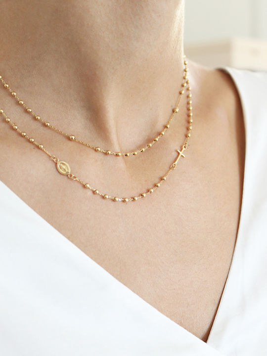 Vergoldete 14k Bead It Halskette 4822