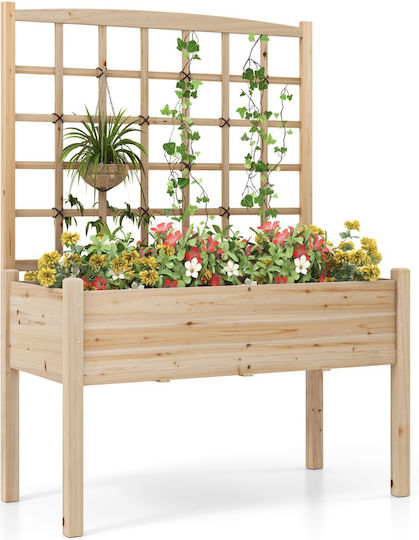 Costway Ζαρντινιέρα Ξύλινη Πράσινη 119x60x160εκ.