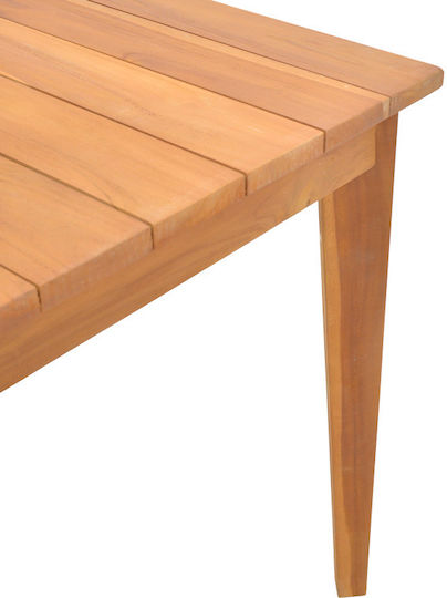 Ory Tisch Speisesaal aus Massivholz Natural Shade 160x80x75cm