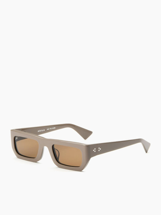Akila Men's Sunglasses with Gray Plastic Frame and Gray Lens 424840
