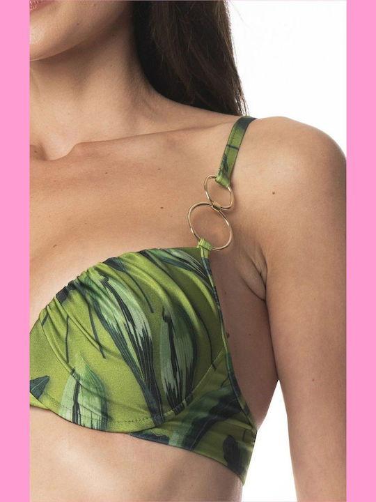 Set Bikini Push Up Πράσινο