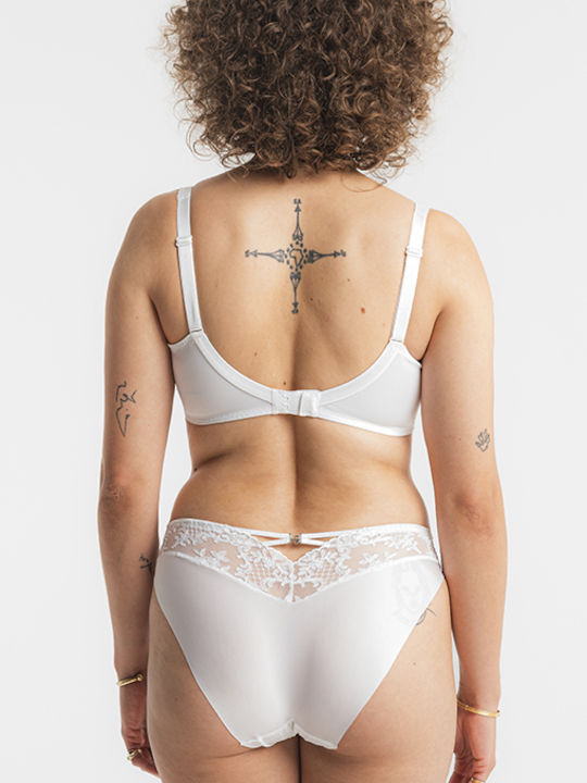Women's Slip Seamless with Lace White
