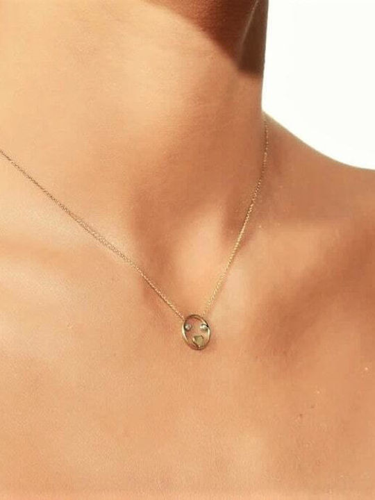 Women's Necklace Yellow Gold 14K Face Kl11100181