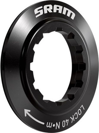 Lockring Sram Centerlock 23mm 12 Notch Internal Spline Black