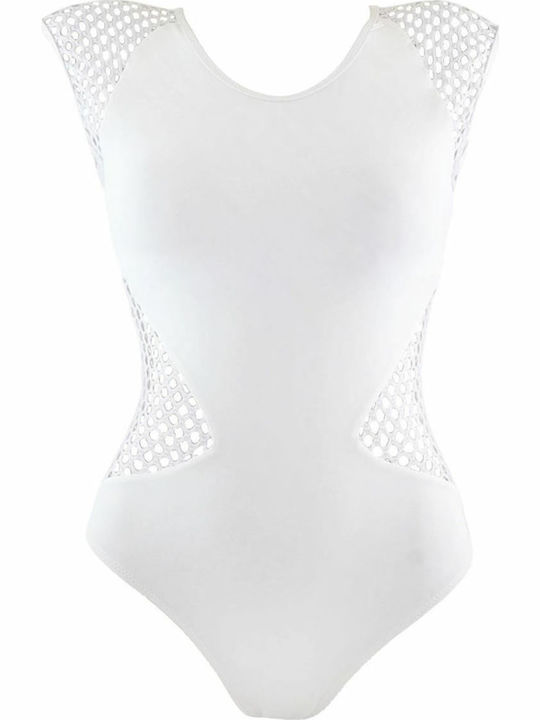 BP4021 One-Piece Swimsuit White