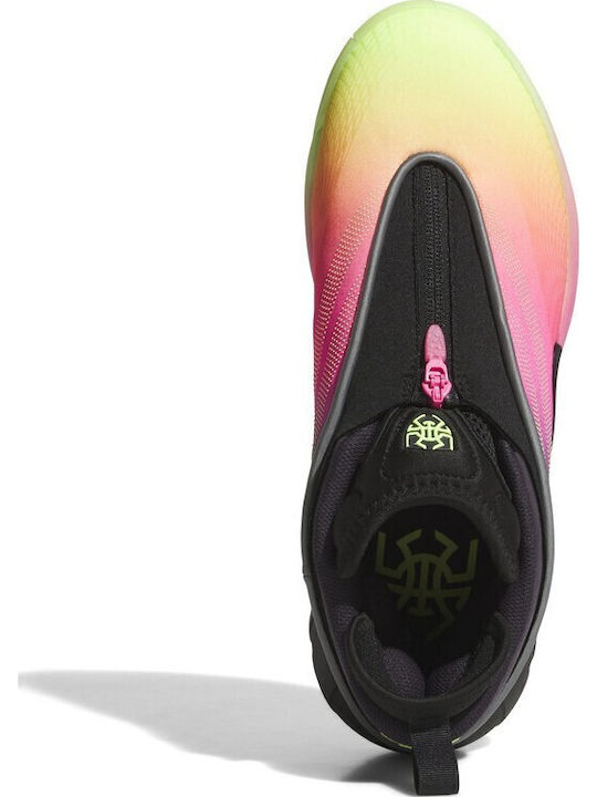 D.O.N. Issue 7 Χαμηλά Μπασκετικά Παπούτσια Aurora Black / Lucid Pink / Hi-res Yellow