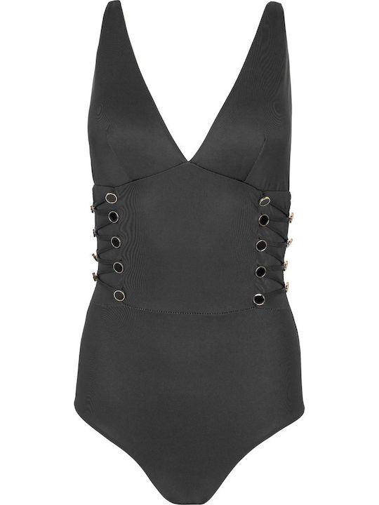 Black One Piece Swimsuit