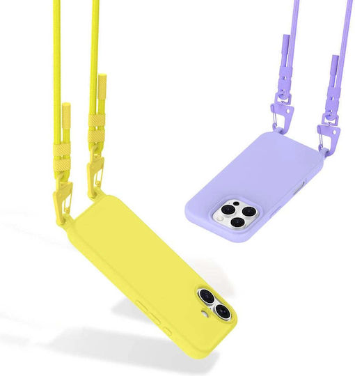 Tech-Protect MagNecklace Задна корица Силикон Лилав (iPhone 16)