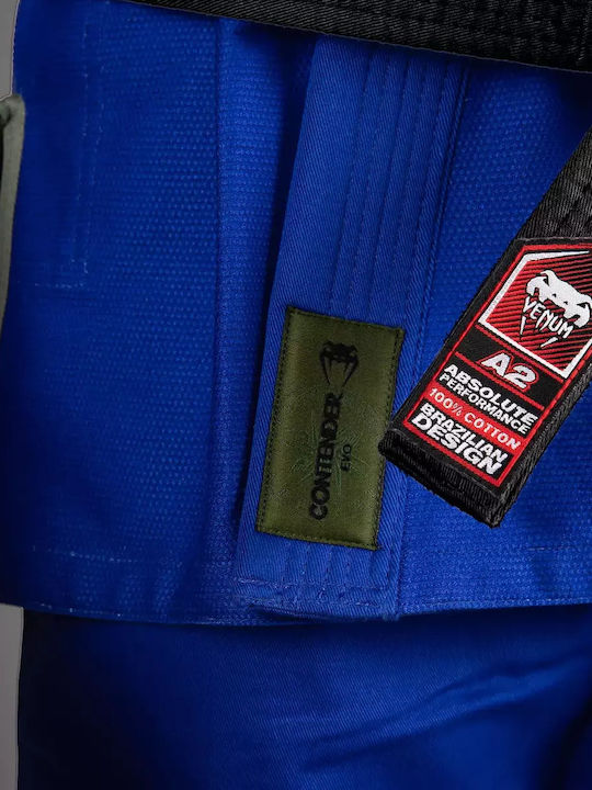 Venum Contender Evo 2.0 Men's Brazilian Jiu Jitsu Uniform Blue