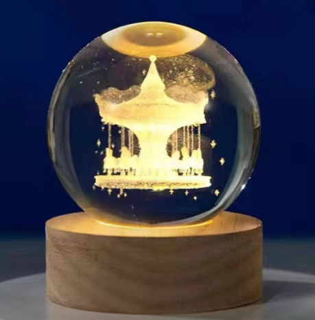 Φωτιστικό Σφαίρα LED Θερμό Λευκό Crystal Ball