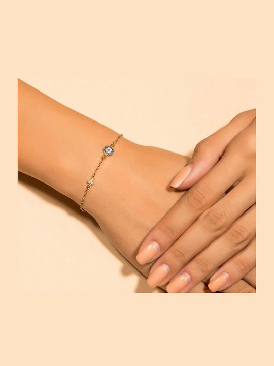 Gold Plated Silver 925 Bracelet Eye-Cross Br21100062