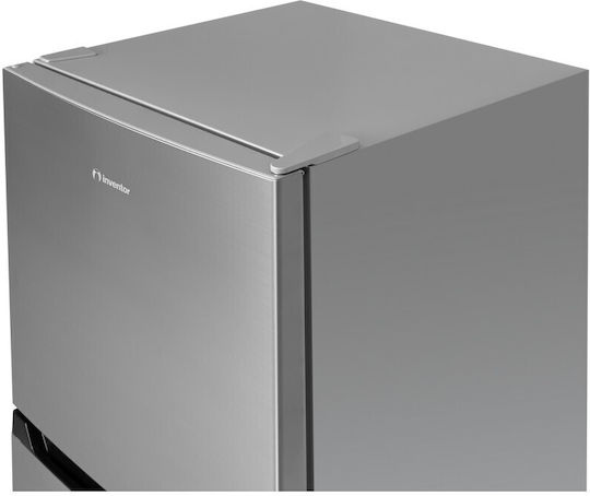 Inventor Ψυγείο Δίπορτο 197lt Total NoFrost Υ143xΠ55xΒ56εκ. Inox DPC143NFI
