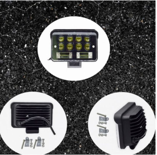 Set 2 Foxmag24 126w Led Projectors Suv Atv Tractor Jeep 2 Phases