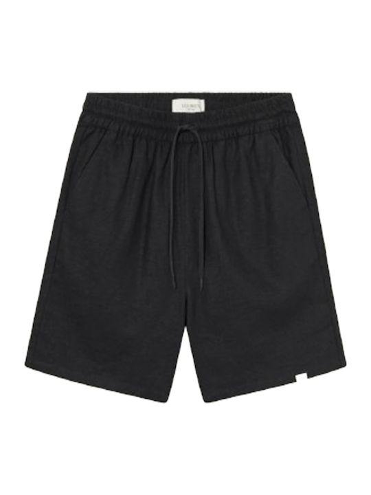 Les Deux Otto Linen Men's Shorts Dark Blue