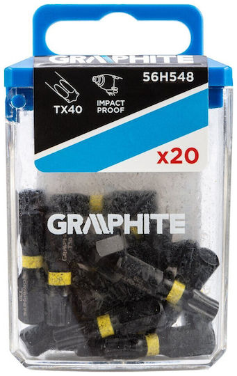 Biți de Impact Tx40 x 25 mm 20 Bucăți