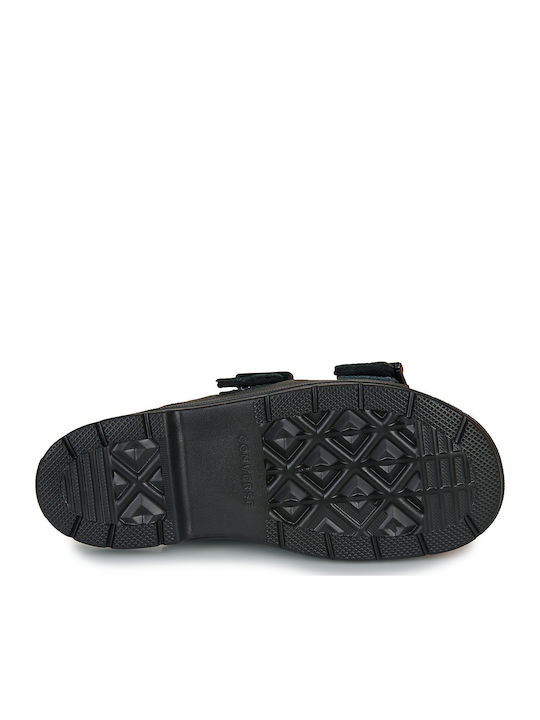 Flache Sandalen für Damen Flatforms in Schwarz Farbe