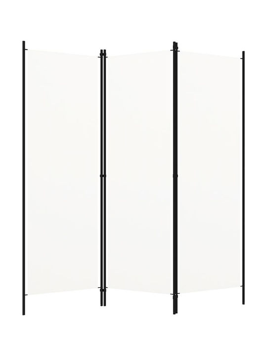 vidaXL Decorative Room Divider Metal with 3 Panels 150x180cm