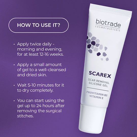 Biotrade Scarex Scar Removal Silicone Gel για Ουλές 15ml