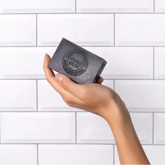 Biotrade Pure Skin Black Detox Сапун Почистване Лице за Акнеична Кожа 100гр