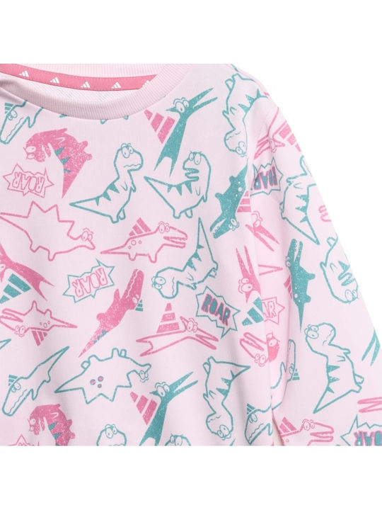 Kinder Trainingsanzüge Mit Bluse Rosa 2Stücke Sweat