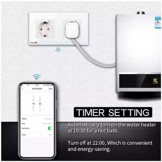 Power Socket Wi-Fi White 1pcs