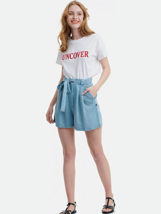 Women's Jean High-waisted Shorts Blue