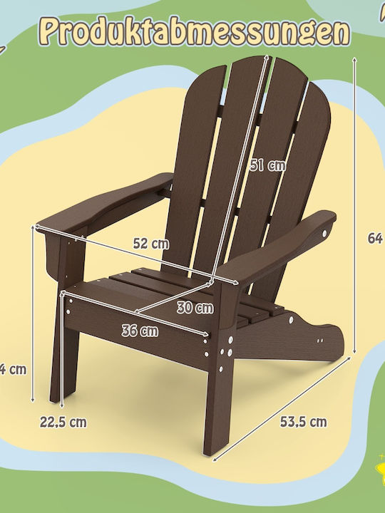 Scaun Cu brațe Maro 53.5x52x64buc 1buc