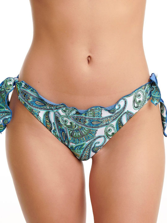 Bikini Slip with Laces Green
