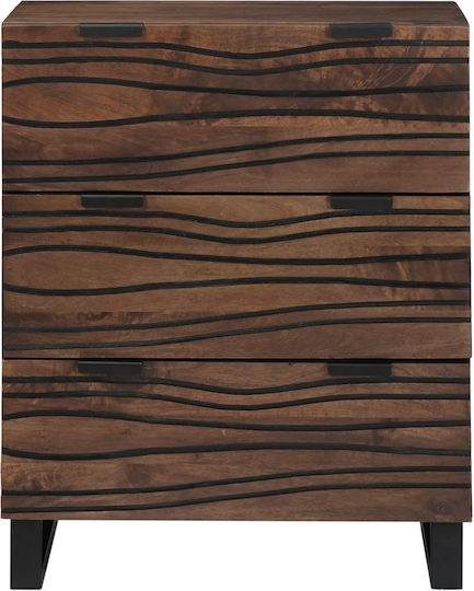 Comoda pentru Dormitor din Lemn Masiv Mango 60x33.5x75buc