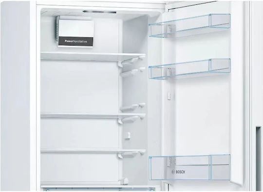Bosch Ψυγειοκαταψύκτης 308lt Υ186xΠ60xΒ65εκ. Λευκός KGV362WEAS