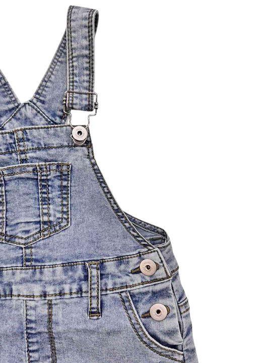Kinder Latzrock aus Jeans Blau