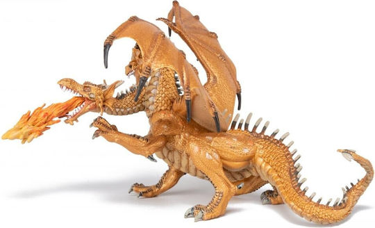 Papo Dragon Cu Două Capete Aurie 11.2 cm (Diferite Modele)