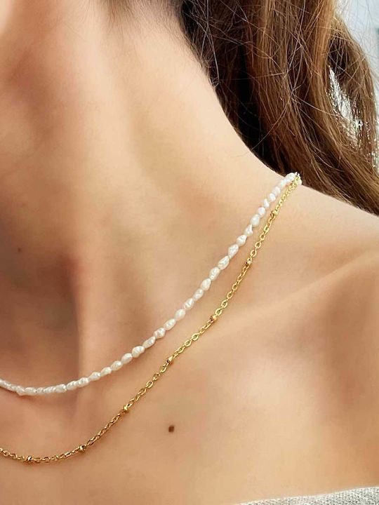 Leticia Chain Gold 2mm Neck Chain Stainless Steel 316L 50 cm