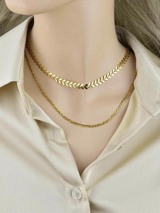 Arrow Chain Gold 6mm Αλυσίδα Λαιμού Ανοξείδωτο Ατσάλι 316l 45 Cm Arrow Chain Gold 6mm Αλυσίδα Λαιμού Ανοξείδωτο Ατσάλι 316l 45 Cm