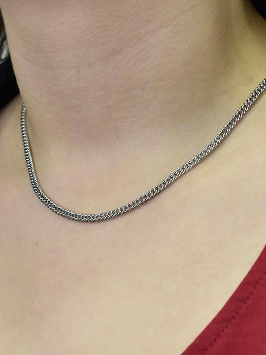 Goldjewels Chain Neck Cuban made of Steel Thin Thickness 4mm Goldjewels Chain Neck Cuban made of Steel Thin Thickness 4mm