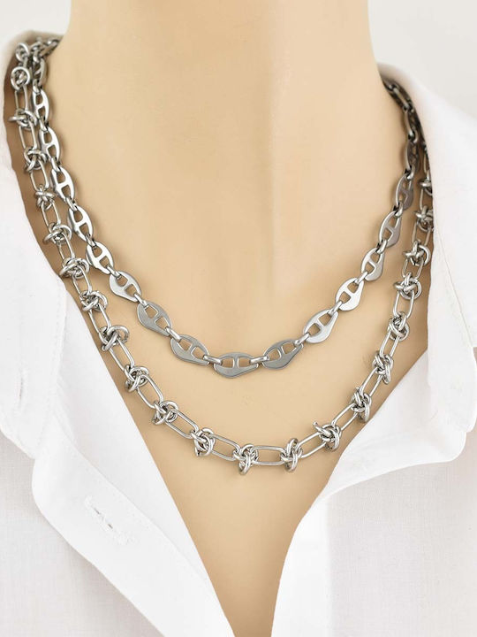 Goldjewels Αλυσίδα Λαιμού από Ατσάλι