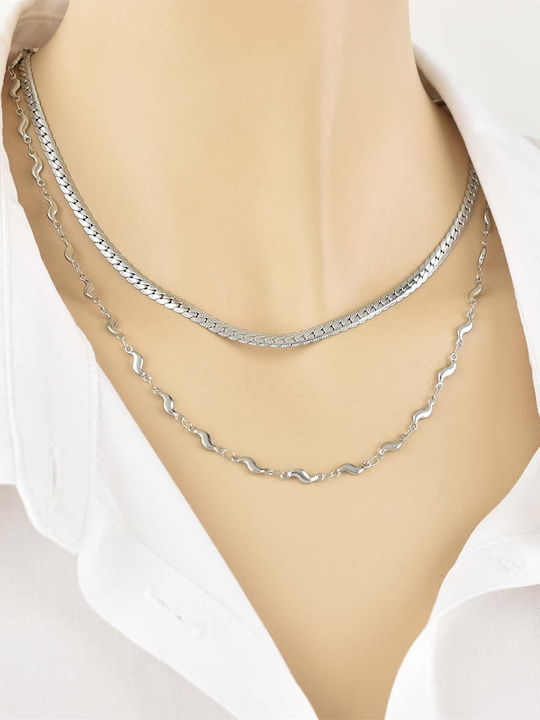 Goldjewels Αλυσίδα Λαιμού από Ατσάλι