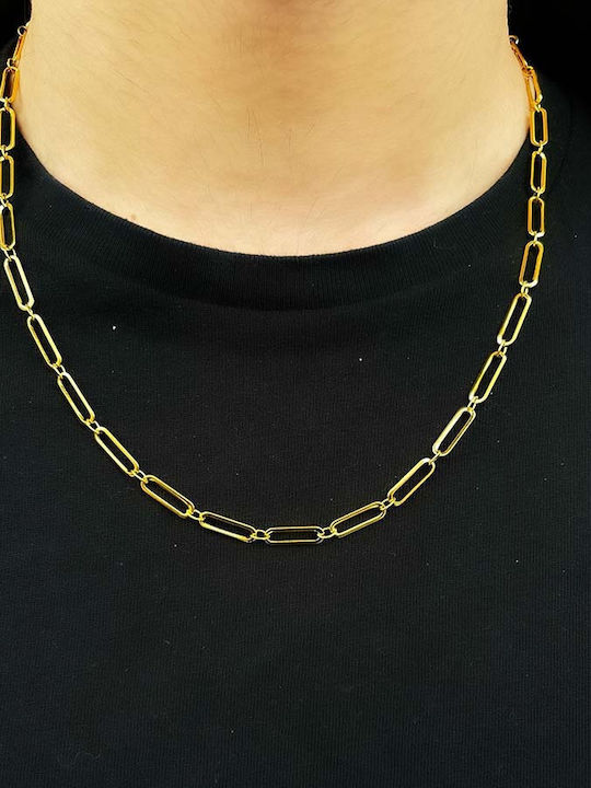 Raquel Chain Gold 4mm Neck Chain Stainless Steel 316L 55 Cm