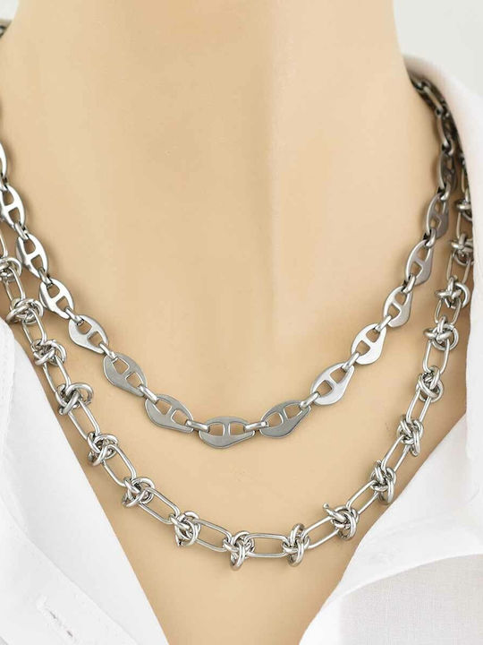 Havoc Chain Silver 6mm Neck Chain Stainless Steel 316L 60 cm