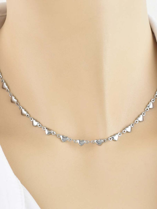 Eros Chain Silver 5mm Αλυσίδα Λαιμού Ανοξείδωτο Ατσάλι 316l 40 Cm