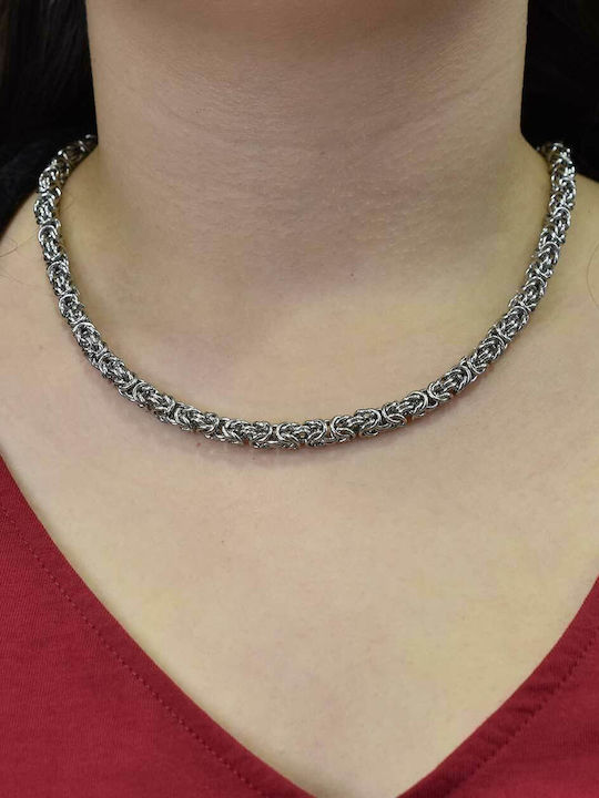 Goldjewels Lanț Gât din Oțel Largă Grosime 6mm Goldjewels Lanț Gât din Oțel Largă Grosime 6mm