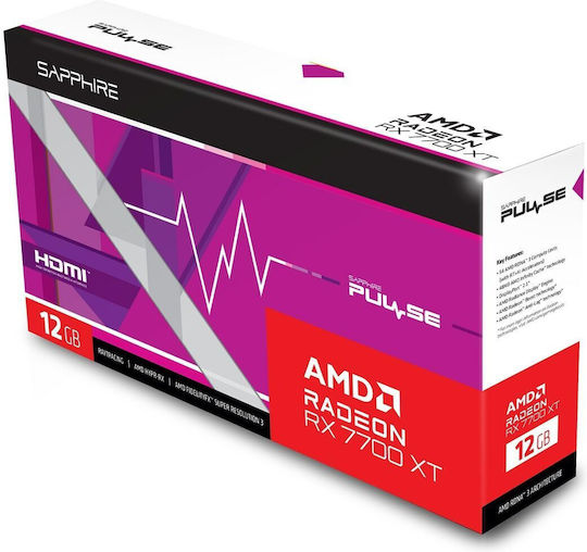 Sapphire Radeon RX 7700 XT 12GB GDDR6 Pulse Κάρτα Γραφικών