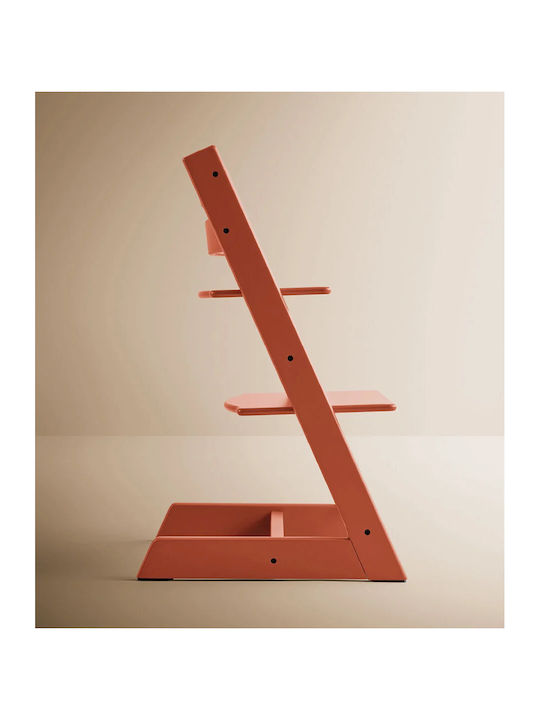 Stokke Tripp Trapp Καρεκλάκι Φαγητού με Ρυθμιζόμενο Ύψος Terracotta