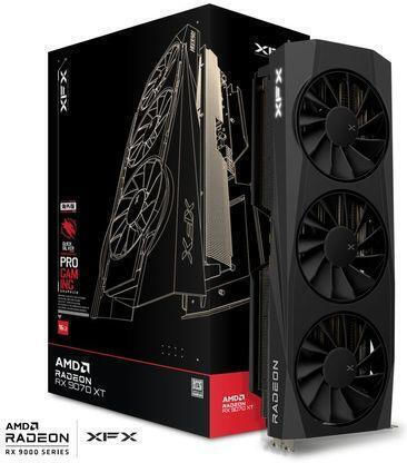 XFX Radeon RX 9070 XT 16GB GDDR6 Ediția de Gaming Quicksilver Placă Grafică