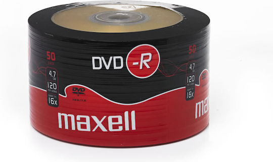 Maxell Beschreibbare DVD-R 16x 4.7GB Kuchenbox 50Stück