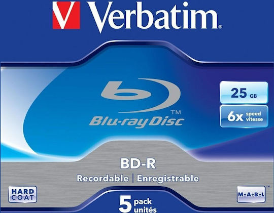 Verbatim Εγγράψιμα BD-R 6x 25GB 5τμχ