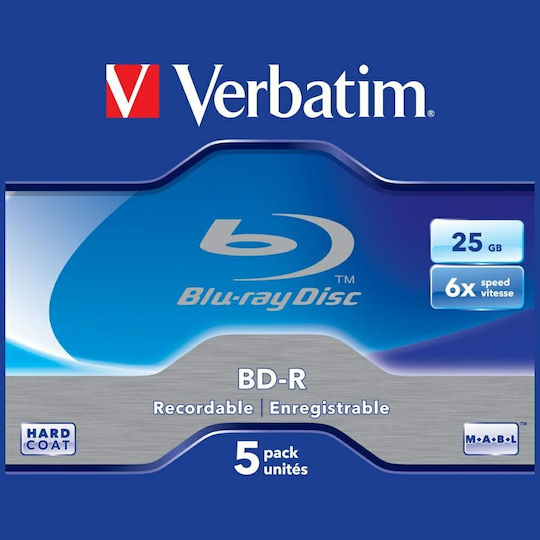 Verbatim Εγγράψιμα BD-R 6x 25GB 5τμχ
