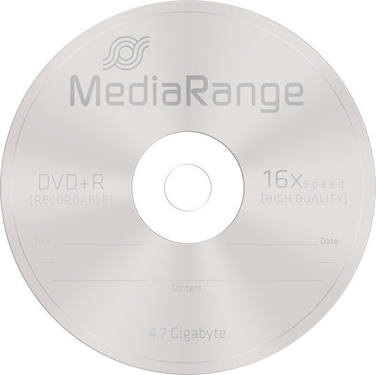 MediaRange Записваеми DVD+R 16x 4.7ГБ 5бр